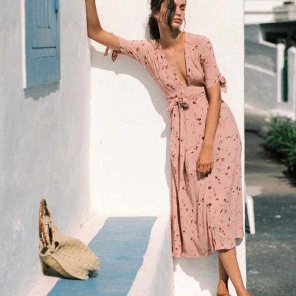 Faithfull the Brand Nina Floral Midi Dress